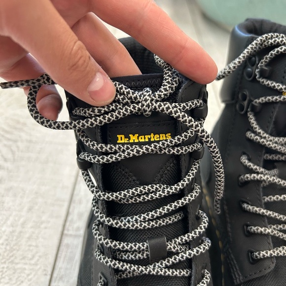 Dr. Martens Black Boots with Yellow Stitching - Picture 3 of 5